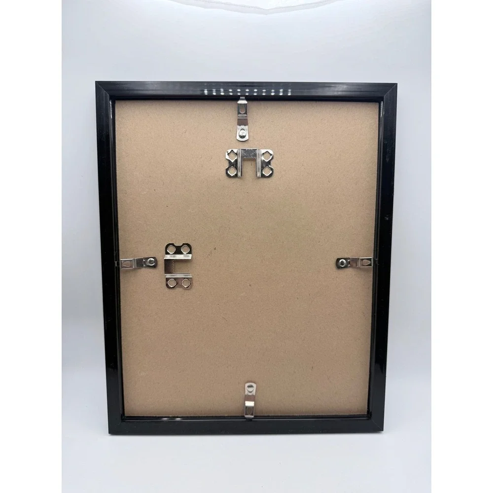 Black Matted Gallery Picture Frame for Wall Hanging Vertical or Horizontal